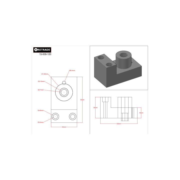 CNC 3D - Supporto in Allumio