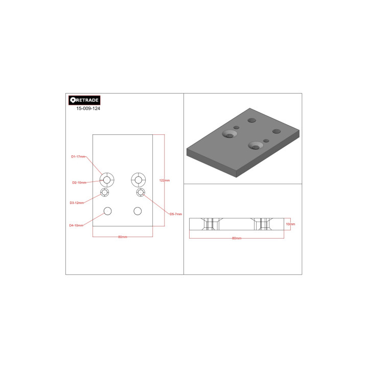 CNC 3D - Blocco di Supporto
