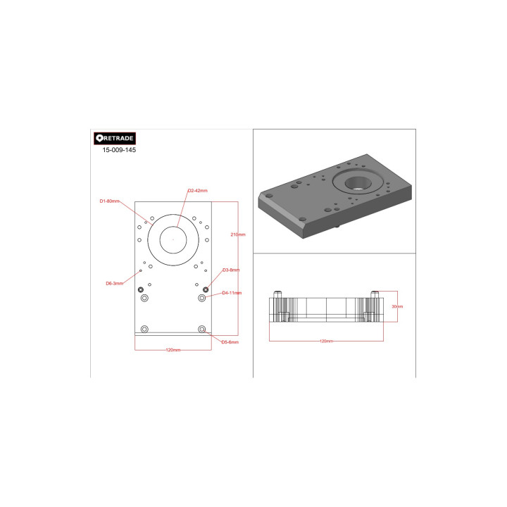 CNC 3D - Flangia per Motore