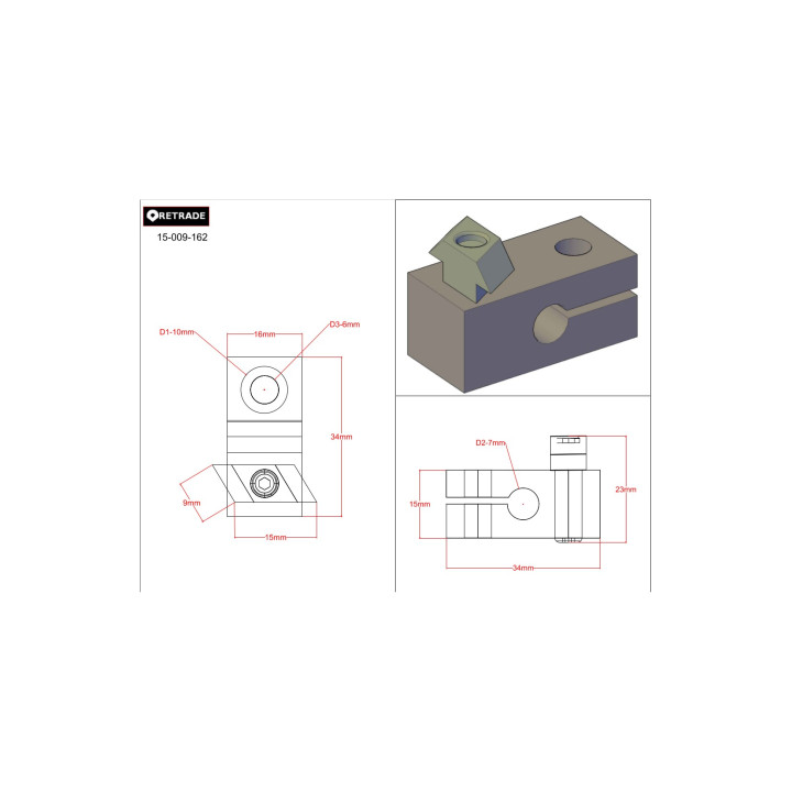 CNC 3D - Blocco di Supporto