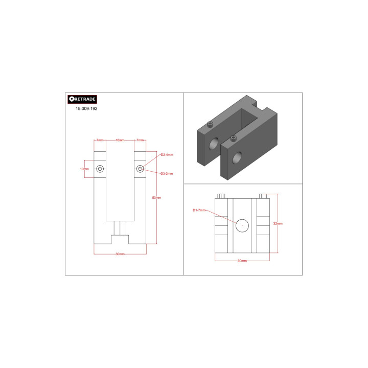 CNC 3D - Supporto in Alluminio