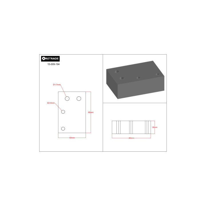 CNC 3D - Blocco di Supporto