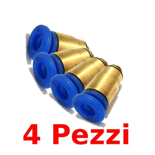 4 x Raccordo Diritto Filettato Maschio 4mm - SMC