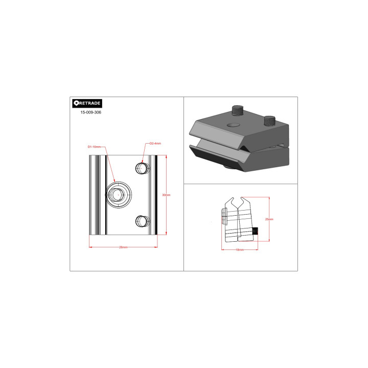 CNC 3D - Supporto per Sensore