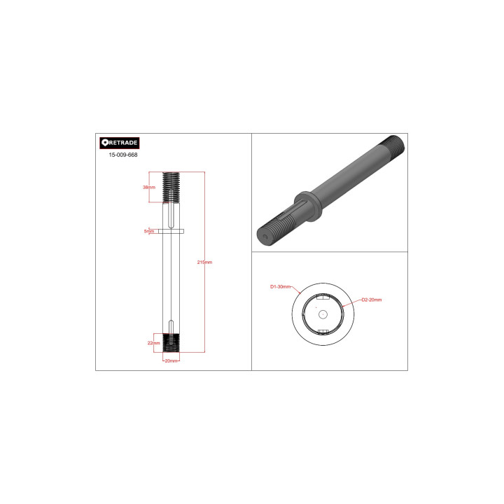 CNC 3D - Albero per Riduttore