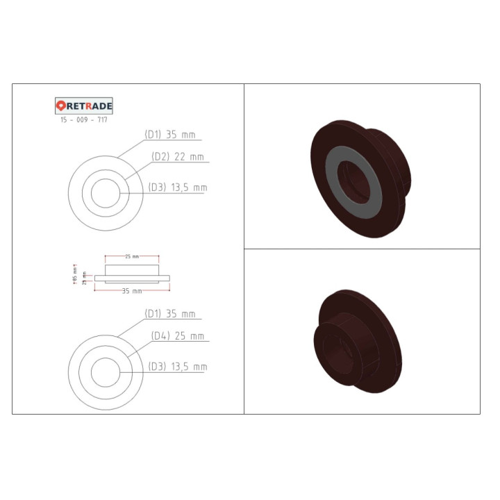 CNC 3D - Rondella in Acciaio
