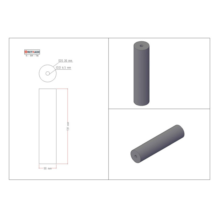 CNC 3D - Albero in Acciaio