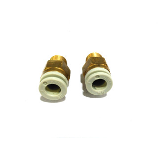 SMC - 2x Adattatore Pneumatico Filettato 1/8" per Tubo 6mm