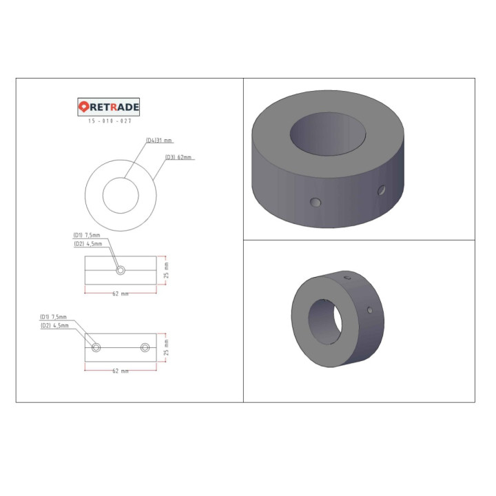 CNC 3D - Collari in Acciaio