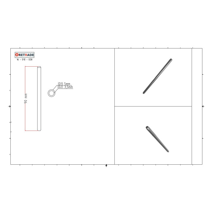CNC 3D - 10 x Albero in Acciaio
