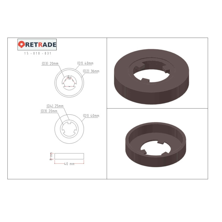 CNC 3D - Rondella in Acciaio