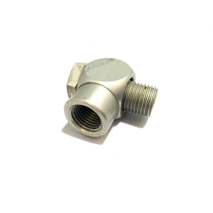 7x Raccordi Pneumatici a L Filettato M/F 1/4"