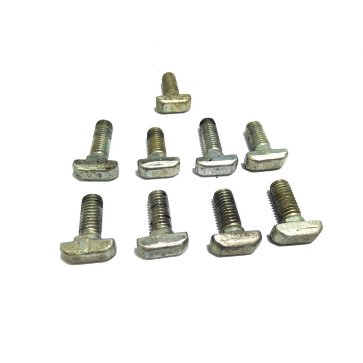 9x Viti a Testa Martello 8.8 per Profili in Alluminio