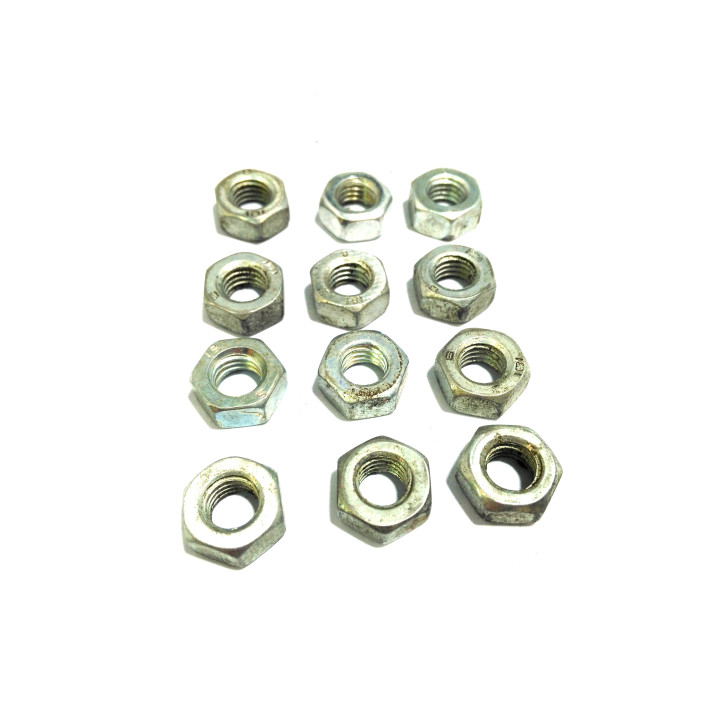 12x Dado Esagonale in Acciaio