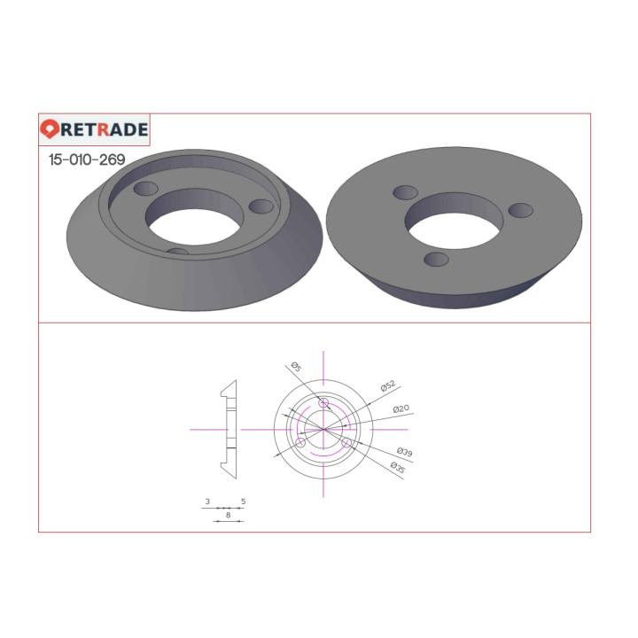 CNC 3D - Guarnizione Trapezioidale