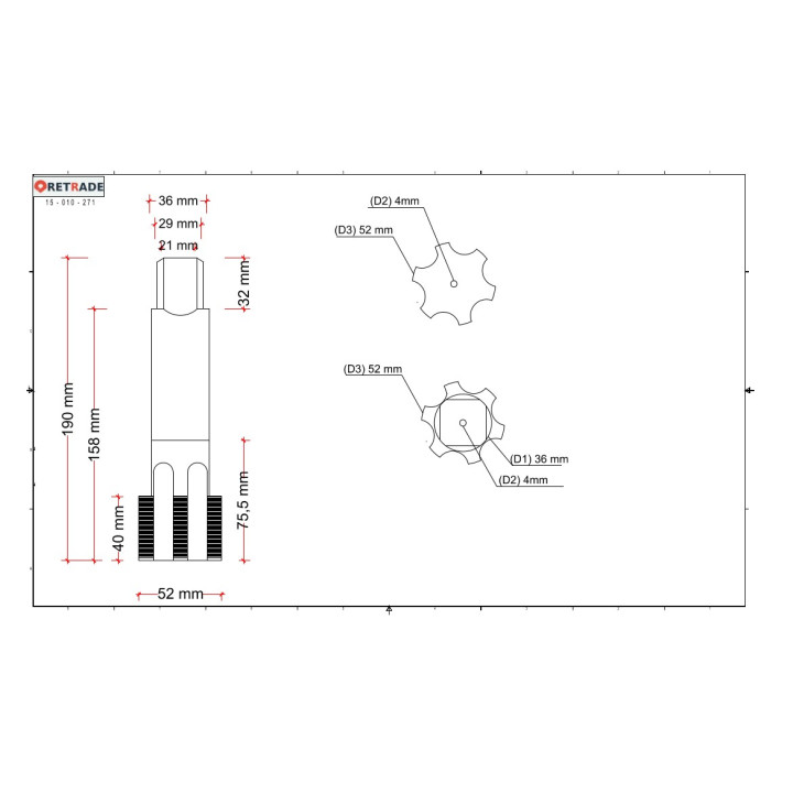 CNC 3D - Maschio per Filettatura