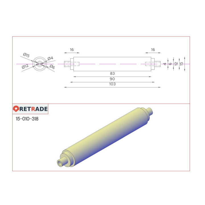 CNC 3D - Rullo in Acciaio