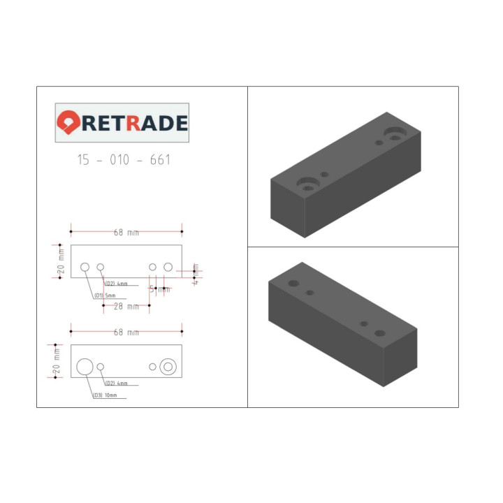 CNC 3D - Blocco di Supporto
