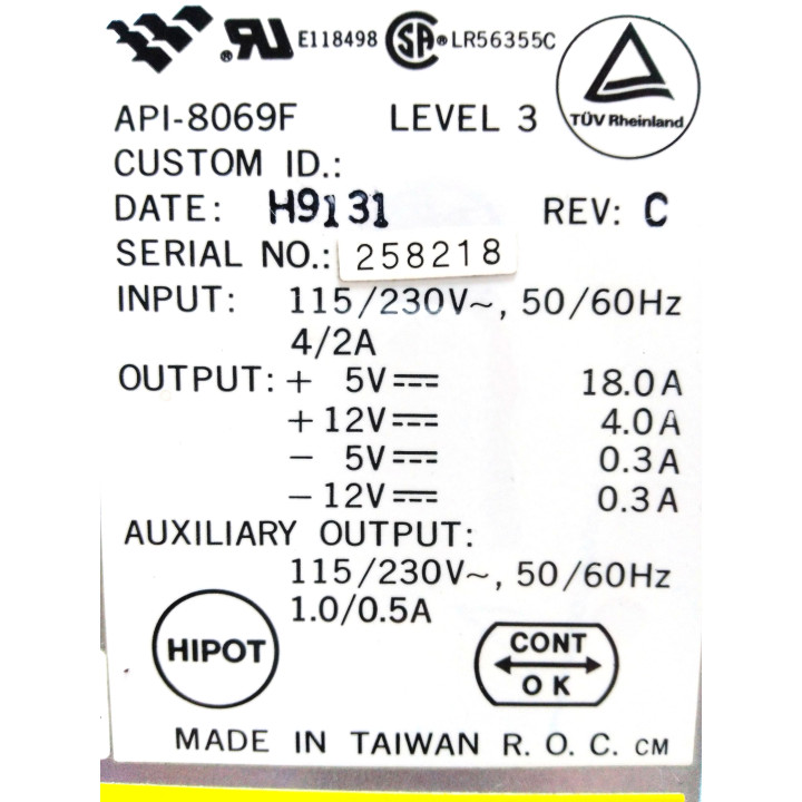 AST API-8069F - Alimentatore 230V