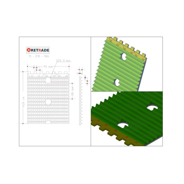 CNC 3D - Cinghie di Trascinamento L.4240mm