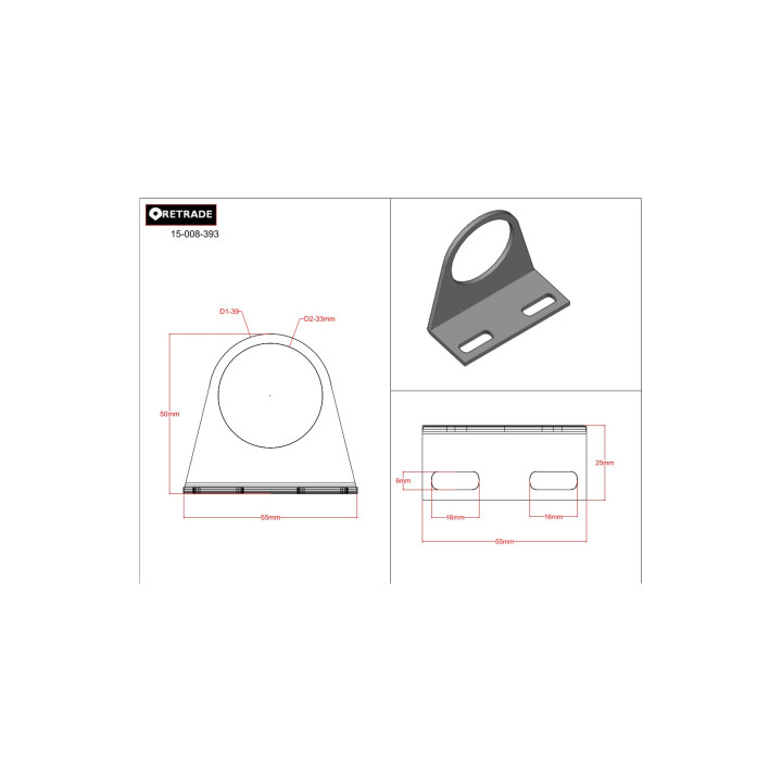 CNC 3D - Supporto in Alluminio
