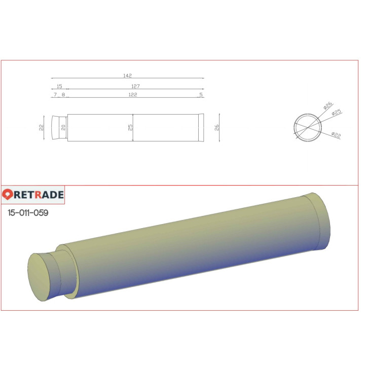 CNC 3D - Albero in Acciaio