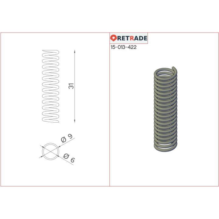 CNC 3D - 4x Molle di Compressione di Precisione in Metallo