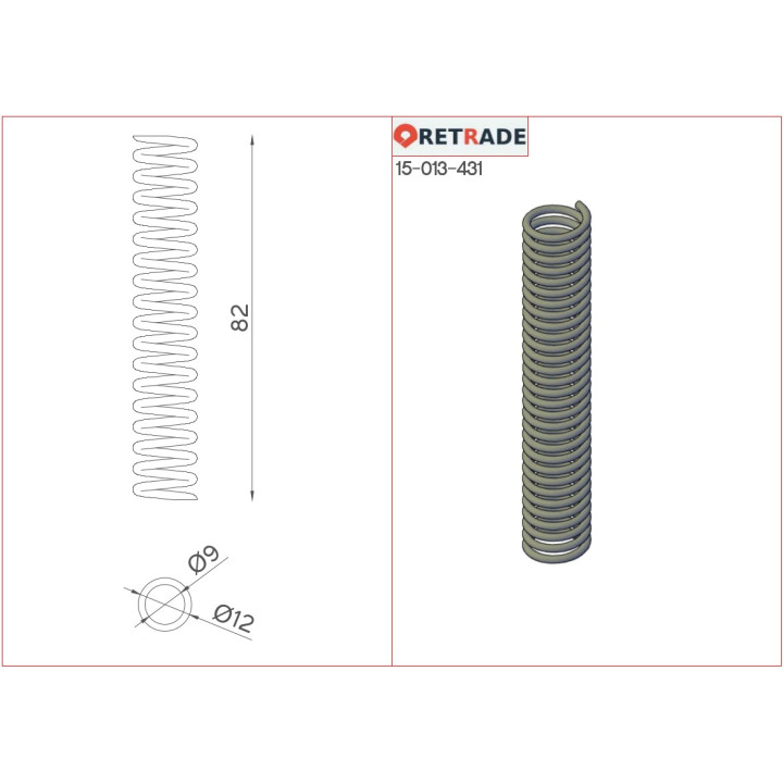 CNC 3D - 2x Molle di Compressione di Precisione in Metallo