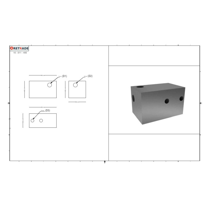 CNC 3D - Distributore Aria con 4 Vie