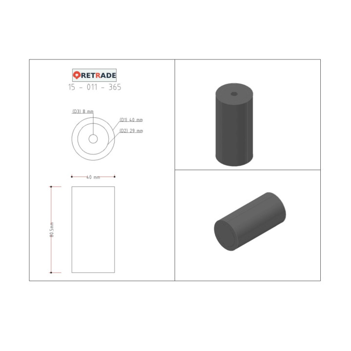 CNC 3D - Albero in Acciaio