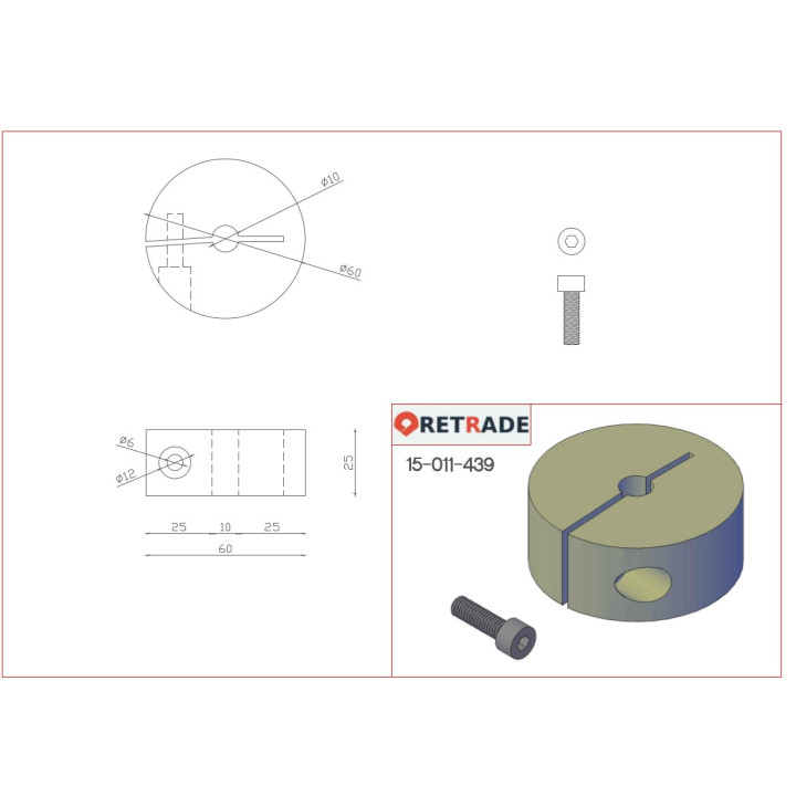 CNC 3D - Collari per Albero in Acciaio