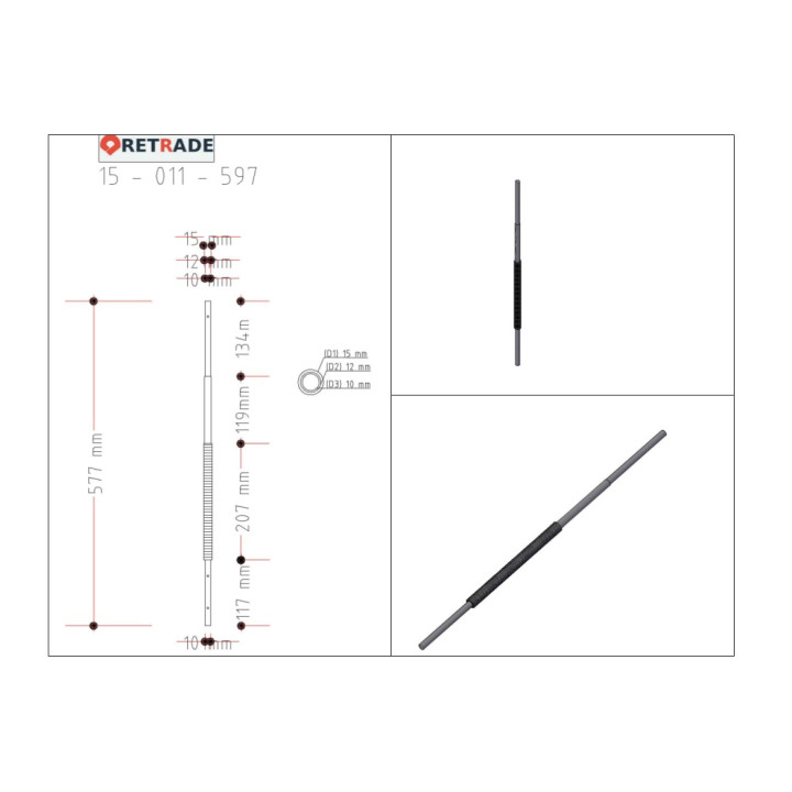 CNC 3D - Albero con Vite  Filettata