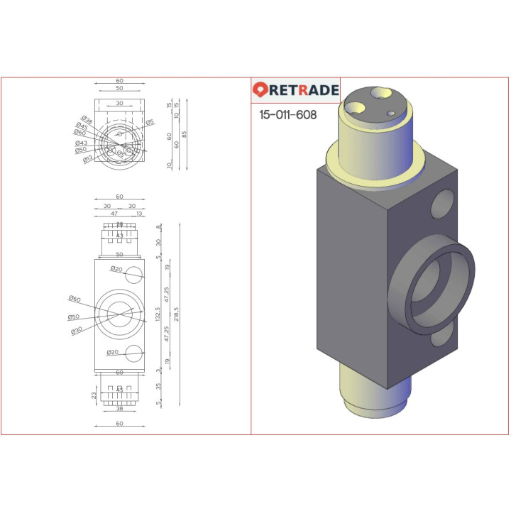 CNC 3D - Supporto di Cuscinetto per Muletto