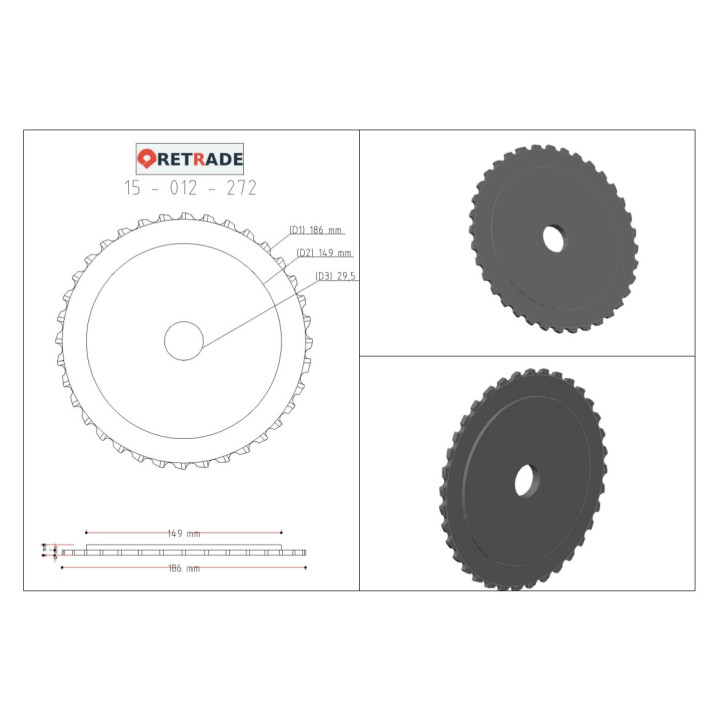CNC 3D - Lama per Sega Circolare 36 Denti