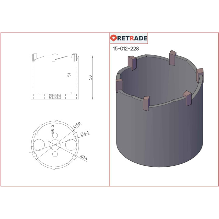 CNC 3D - Sega a Tazza per Cemento