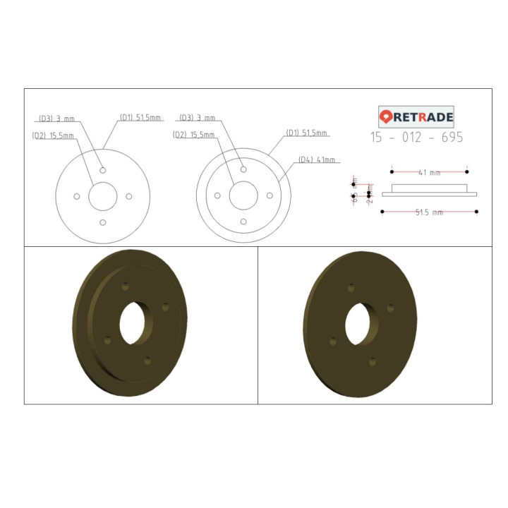 CNC 3D - Rondella in Acciaio