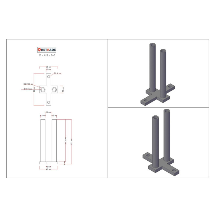BOSCH KDEP1052 - Attrezzatura Pompe Motore Diesel Tubo Triplo