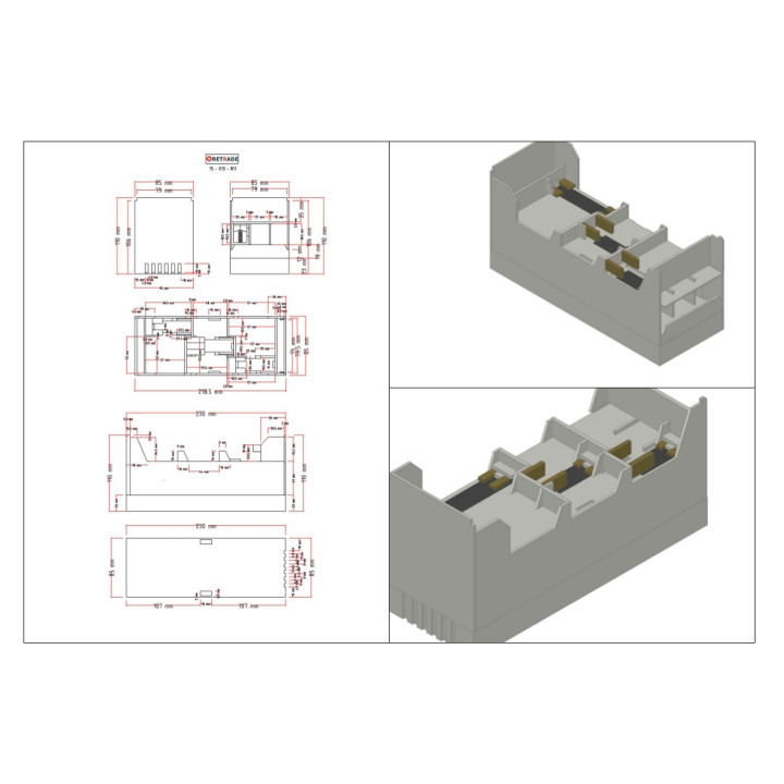 RITTAL SV3442 - Adattatore di Collegamento Sbarre 250A 500V