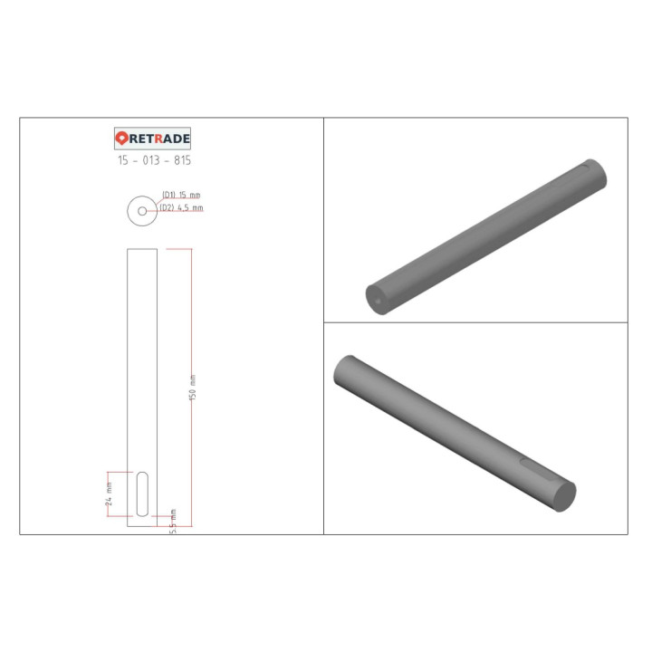CNC 3D - Albero in Acciaio