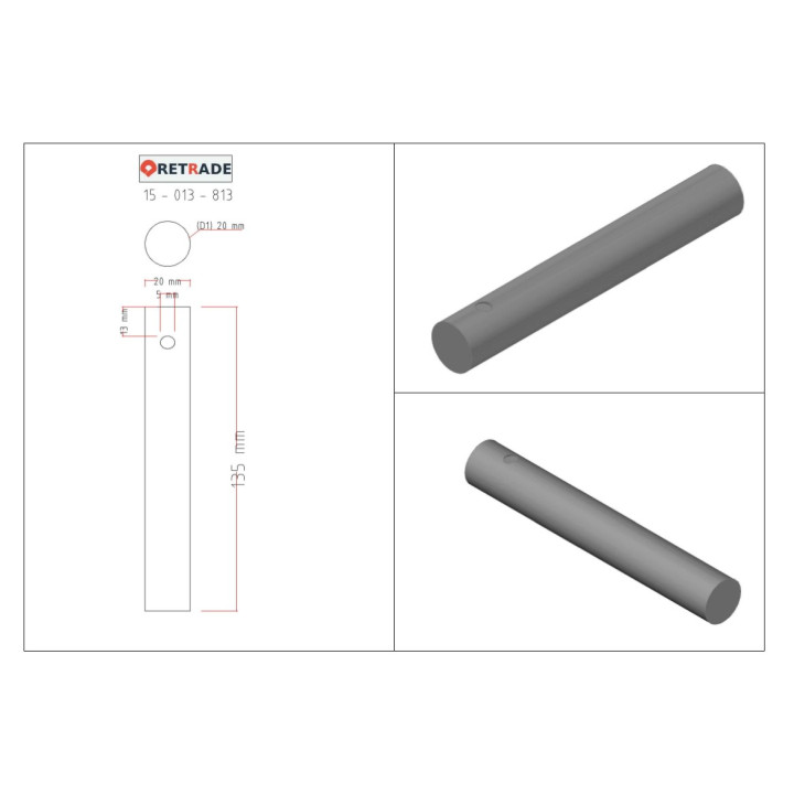 CNC 3D - Albero in Acciaio