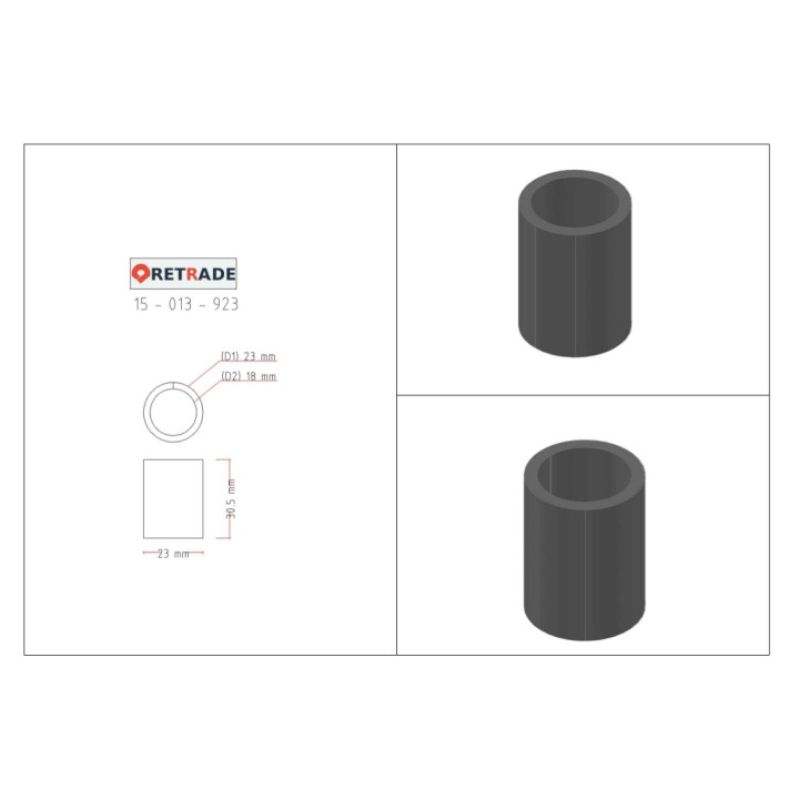 CNC 3D - 10x Rondelle e Distanziatori in Acciaio