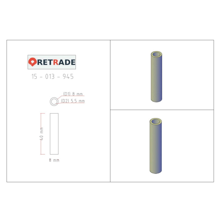 CNC 3D - Tubo in Acciaio 40 mm