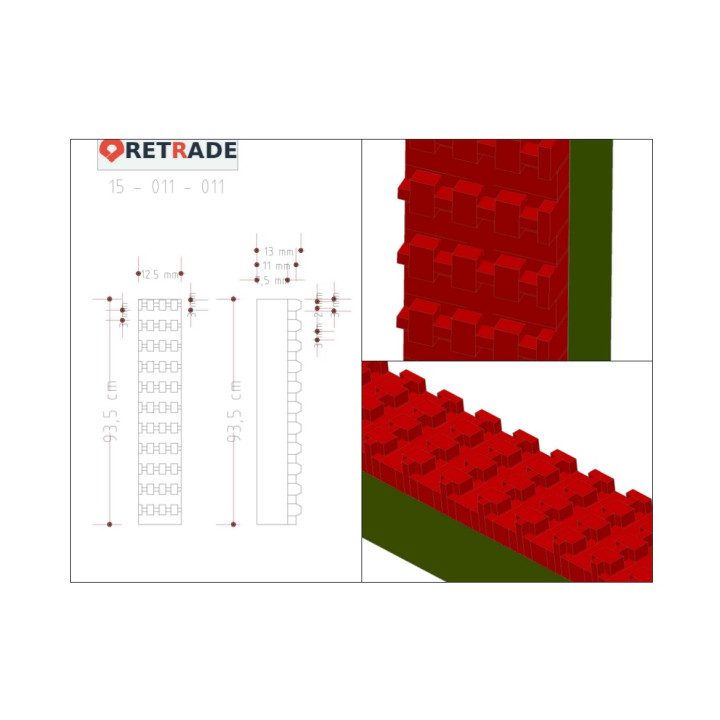 CNC 3D - Cinghie di Trascinamento L.935mm