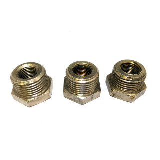 3x Riduttori Idraulici Filettati Dritto Connettore Maschio3/8" Femmina1/8"