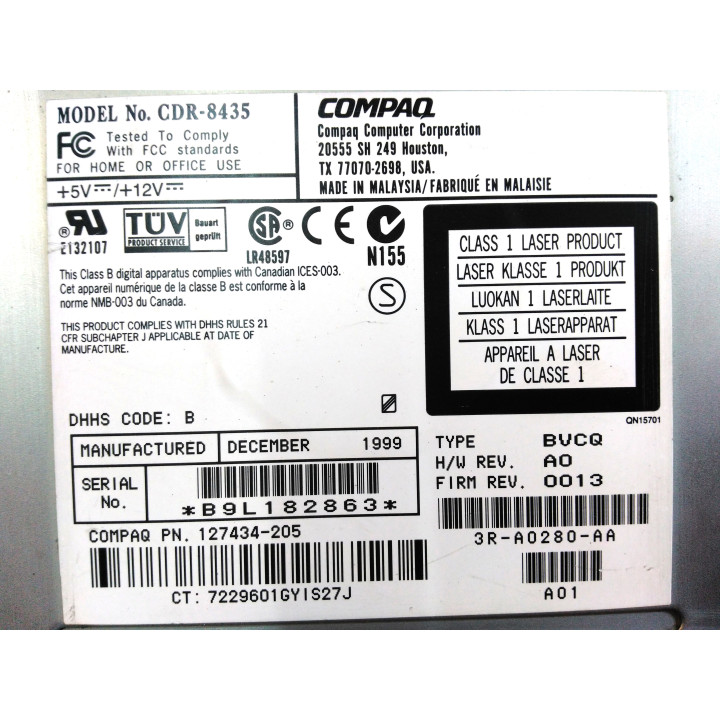COMPAQ CDR-8435 - CD-ROM Drive 32x IDE