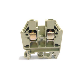 WIELAND WK6/U - Morsettiera con Montaggio su Guida DIN per Cavi da 20-8 AWG - Beige