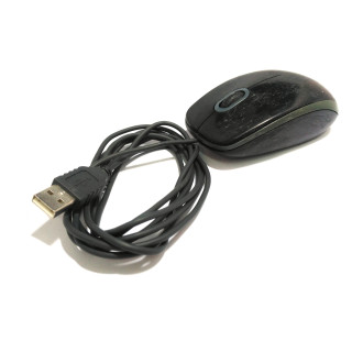 LOGITECH M-U0026 - Mouse Ottico a 2 Pulsanti + Rotellina di Scorrimento con Cavo USB NERO