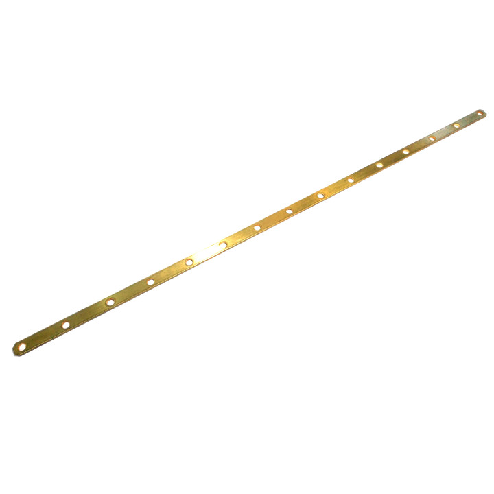 Landa Forata in Bronzo 662x15x3mm con Fori Ø8mm