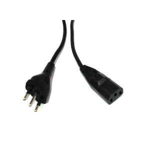 PENCON - Cavo di Alimentazione C13 Spina Tripolare 10A 250V 2.7M - Nero