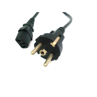 HONGLIN HL-014 - Cavo di Alimentazione C13 10A 250V 1.4M - Nero